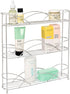 Freestanding Countertop or Wall Mount 3-Tier Spice Rack Organizer for Storing Bottles of Spices, Sauce, Dressing, Condiments, Vitamins & More, Great for Kitchen, Cupboards, Cabinet, Pantry, Silver