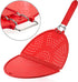 Splatter Screen for Frying Pan 11 3/4-Inch - Grease Splatter Guard - Foldable Splatter Screen Strainer - Bacon Silicone Splatter Screen with Folding Handle - Oil Screen for Skillet - Fry Splash Guard