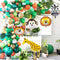 Jungle Safari Theme Party Balloon Garland Kit, 151 Pack With Animal Balloons and Palm Leaves for Kids Boys Birthday Party Baby Shower Decorations