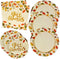 Thanksgiving Plates And Napkins Give Thankks Party Supplies Dinnerware 50 9" Paper Plates 50 7" Plate 50 Luncheon Napkin Autumn Leaves Elegant Gold Foil Harvest Fall Tableware Disposable Dinnerware
