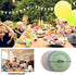Wheat Straw Plates Set of 6, Unbreakable Plate Set with 2 Loofah Dish Sponges, Lightweight Great for Party / Picnic / Camping / BBQ / Pizza, BPA-Free, Microwave-Safe (6 Colors, 10 inches)
