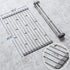 BREEKET Roll Up Dish Drying Rack, Over The Sink Multipurpose Dish Drying Rack, Foldable Kitchen Rolling Dish Drainer for for Kitchen Sink Counter (20.5" x 10.2")