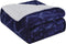 L'AGRATY Super Soft Sherpa Fleece Blanket, Microfiber Lightweight Plush Reversible Throw Blankets for Bed Couch Sofa Fuzzy Cozy Navy Cuddle Blankets Adults?50 x 60 inches, Navy?