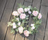 PARTY JOY 4pcs Flower Garland Fake Rose Vine Artificial Flowers Hanging Rose Ivy Hanging Baskets Wedding Arch Garden Background Decor (Pink,4)