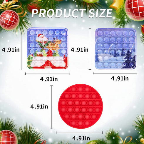 Christmas Fidget Toy Pack, Fidget Packs Christmas, Christmas Fidgets Toy Set for Kids and Adults, Christmas Party Favors, Goodie Bag Fillers