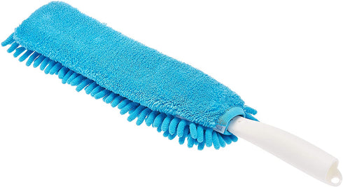 Amazon Basics Chenille Duster, 3 Pads, Blue and White