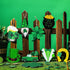 Yalikop 24 Pieces St Patricks Decorations Shamrock Wooden Ornaments Wood St Patricks Tree Hanging Ornaments Gnome Wooden Ornament for Irish Lucky Day St. Patrick's Day Party Favors (Lovely Style)