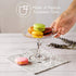 Crystalia Glass Small Patisserie Service Platter, Small Footed Round Cake Cupcake Stand for Cookies, Single Cupcakes, Pastries, Macarons, Biscuits, Glass Cake Pedestals Server Plate 5 inches