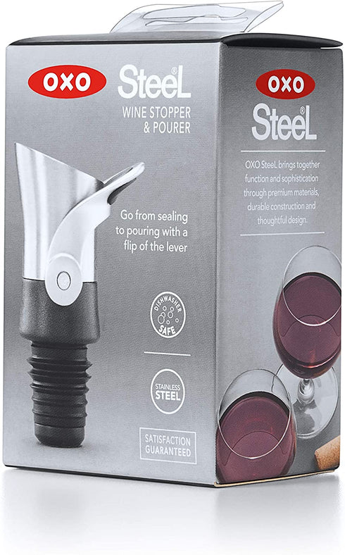 OXO SteeL Wine Stopper and Pourer