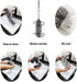 Microfiber Duster with Extension Pole (30-100 inches) Set, 3 Cleaning Head and 1 Mini-Duster (10-31 inches). Cleaning for Furniture, Ceiling Fan, Cobweb, Cars, Gap, Back of The Sofa, Ceilings€¦