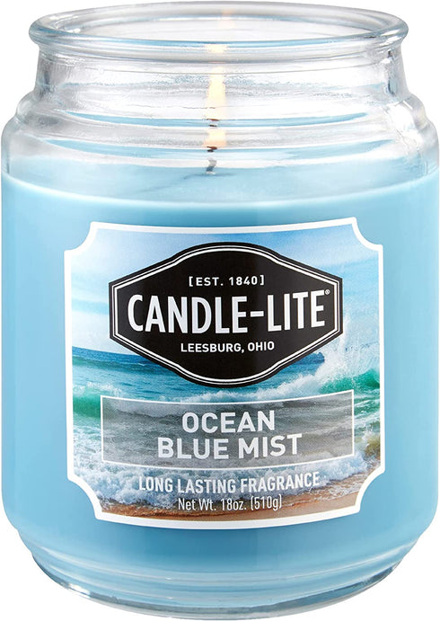 CANDLE-LITE Ocean Blue Mist Candle, 18 oz