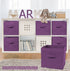 Greenco Foldable Storage Cubes Non-woven Fabric -6 Pack-(Purple)