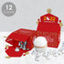 Big Dot of Happiness Chinese New Year - Treat Box Party Favors - 2022 Year of the Tiger Party Goodie Gable Boxes - Set of 12