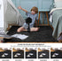 Yome Black Rug for Bedroom, Bedroom Rug, Shaggy Home Decor Floor Rug, Ultra Soft Carpet for Bedroom, Living Room, Book Room,Children Bedroom, Fluffy Rug 4 x 5.3 Feet.