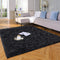 Yome Black Rug for Bedroom, Bedroom Rug, Shaggy Home Decor Floor Rug, Ultra Soft Carpet for Bedroom, Living Room, Book Room,Children Bedroom, Fluffy Rug 4 x 5.3 Feet.