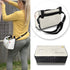 Wearable Clothespin Bag with Shoulder & Waist Strap. Double Secure Clips & Clever Quick Dry Mesh Clothes Pins Bag Holder. Clothes Pin Bag That Holds Up To 300 Medium Clothespins (Open Top: Beige)