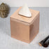 nu steel, Part Accessory Set Hudson Copper Boutique Cover Stainless Steel Square Facial Tissue Box Holder for Bathroom Vanity Countertops,Bedroom Dressers, 5" L x 5" W x 6" H