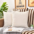 Throw Pillow Covers 18 x 18 Blank Decor Linen Couch Pillow Case Cover for Sublimation HTV Vinyl Craft Set of 4 Beige