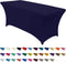 ABCCANOPY Spandex Tablecloths for 4 ft Home Rectangular Table Fitted Stretch Table Cover Polyester Tablecover Lash Bed Cover Table Toppers Massage Table Cover, Navy Blue