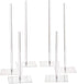weddingwish Acrylic Donut Stands Clear Donut Bagels Display Stand Holder?Bagels Holder Doughnut Display Stand Tower for Wedding Birthday Treat Parties, Class Reunion, Children's Birthday Party,6 PCS