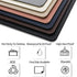 Faux Leather Placemats Table Placemats Set of 4, GOYLSER Waterproof Wipeable Placemats, PU Leather Place Mats Navy Blue Placemats for Home Kitchen Decor (Navy)