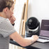 IRIS USA WOOZOO Oscillating Fan, Vortex Fan, Air Circulator, Desk Fan, Portable Fan, 3 Speed Settings, 7 Tilting Head Settings, 43ft Max Air Distance, Medium, Black