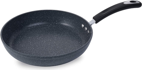 12" Stone Earth Frying Pan by Ozeri, with 100% APEO & PFOA-Free Stone-Derived Non-Stick Coating from Germany, Anthracite Gray