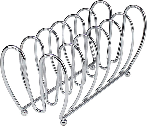 Spectrum Diversified Bloom Kitchen Lid Holder Organizer for Plates, Cutting Boards Bakeware, Cooling Racks, Pots & Pans, Serving Trays, and Reusable Containers, Chrome