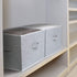 DIMJ Closet Storage Bins, Fabric Storage Basket for Shelves, Collapsible Storage Bins with Handles Closet Organizers and Storage Cubes Box for Clothes, Toys, Other Sundries (Gray, 3 Packs )