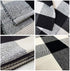 KaHouen Buffalo Check Rug, Buffalo Plaid Rug (23.6"x51.2"), Checkered Plaid Rugs, Check Plaid Area Rug for Layered Door Mats Kitchen/Living Room/Bedroom/Dinning Room(Black and White Porch Rugs)
