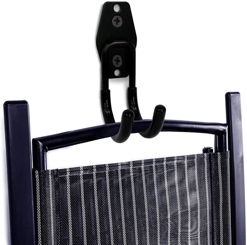 Garage Storage Utility Hooks, Wall Mount Hanging Hooks, Steel U-Hooks Tool Organizer Holder, 2-Pack (Black, Type-1)