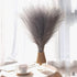 Dried Pampas Grass Decor - Royal Grey Faux Pampas Grass - 4 Pc Set Beautiful Dried Pampas Grass Small - Vase Fillers for Home Decor - 18" Total - Glam Decor - Regal Living Inc