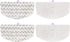 iSingo 4 Pack Bissell Steam Mop Pads Compatible with Bissell PowerFresh 1806 1940 1544 1440 2075A Series, Replacement Part Model #5938#203-2633