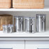 Oggi Coffee Canister, 5" x 7.75", Stainless Steel