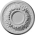 Ekena Millwork CM07ODSSF Odessa Ceiling Medallion, 7 1/2"OD x 1 1/8"P (Fits Canopies up to 2 1/2"), Hand-Painted Spartan Stone