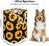 Sunflowers Laundry Hamper, 72L Large Collapsible Tall Laundry Basket Waterproof Dirty Clothes Bag with Cotton Ropes Handles Washing Storage Bin for Clothes, Toys, Nursery, Bedroom, Bathroom, College