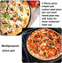 Baking Steel Pizza Pan with Holes, Round Pizza Pan for Oven, 9 Inch, 11 Inch, 12 Inch Bakeware Pizza Tray, mobzio Nonstick Baking Supplies Home Restaurant Kitchen Steel Crisper Pizza Pan Set (3 Pcs)