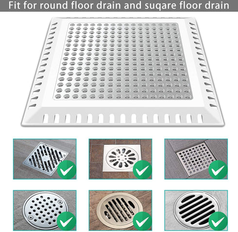 Aojuxix Shower Drain Hair Catcher/Drain Strainer/Shower Drain Cover for Bathroom Floor Drain