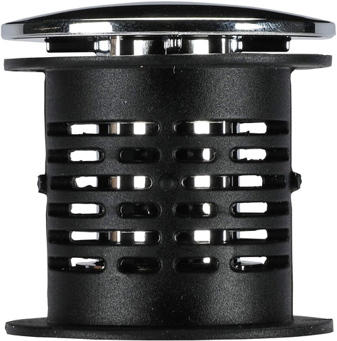 DANCO 2-in-1 Bathtub Hair Catcher Strainer and Stopper | Drain Protector Snake, Snare & Auger | Hair Drain Clog Prevention (10772),Bathtub - Chrome