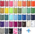 TahoeBay Blank Beer Can Coolers (25-Pack) Plain Bulk Collapsible Foam Soda Cover Coolies, Personalized Sublimation Sleeves for Weddings, Bachelorette Parties, HTV Projects (Multicolor)