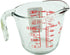 Anchor Hocking 2 Cup (16 Ounce) Glass Measuring Cup, clear glass with red lettering (Anc-9439)