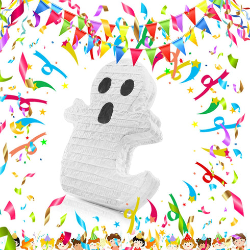 Costume Wizard Spooky Ghost Pinata-Halloween Mexican Pinatas for Birthday Parties and Events,Themed Fillable Pinata for Candy,Toys,and Treats,Fun for Boys and Girls,Includes Hanging String