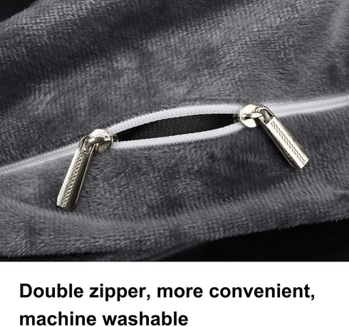 Pregnancy Pillow Cover/C Shaped Pillow Cover/Pregnancy Pillow Case/Maternity Pillow Case/Pillowcase with Double Zippers Velvet Cover 57x30 Inch for Pregnancy Pillow