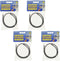 Ettore Replacement Squeegee Rubber, 18-Inch, 4 Pack