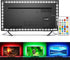 Bason TV Lights Behind, 6.56ft Ambient Light for 32-50inch TV with Upgraded 29 Keys Remote, 3000K Warm White and 6000K Ture White +RGB TV Backlight, USB TV Strip Lights for Gaming Room, HDTV, Monitor