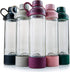 BlenderBottle Mantra Glass Shaker Bottle, 20-Ounce, Rose Pink