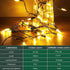 Battery Operated String Lights, 2 Pack 50 LED Christmas Lights Waterproof Mini Lights Set with 8 Modes for Outdoor Indoor Christmas Tree Wreath Wedding Patio Party Garden Decor Warm White