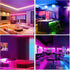HRDJ Led Strip Lights 65.6ft, Music Sync Color Changing Led Lights for Bedroom 5050 SMD RGB Led Light Strips with Remote App Control Led Lights for Room Party