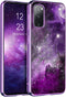 BENTOBEN Samsung S20 FE Case, Galaxy S20 FE 5G Case, Slim Fit Glow in The Dark Shockproof Protective Hybrid Hard PC Soft TPU Bumper Phone Cover for Samsung Galaxy S20 Fan Edition 2020, Purple Nebula