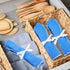 Silver Storage Bags Anti Tarnish Silver Protector Bags Blue Holder for Silverware Flatware Storage Organizer Silver Storage Cloth Place Setting Roll with White Ribbon for Teaspoon Utensils?4 Pieces?
